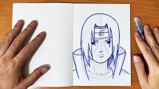 How to draw Itachi Uchiha || Anime drawing step by step