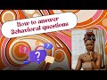 How to answer Behavioral questions