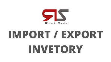 Inventory Import/Export (iOS App)