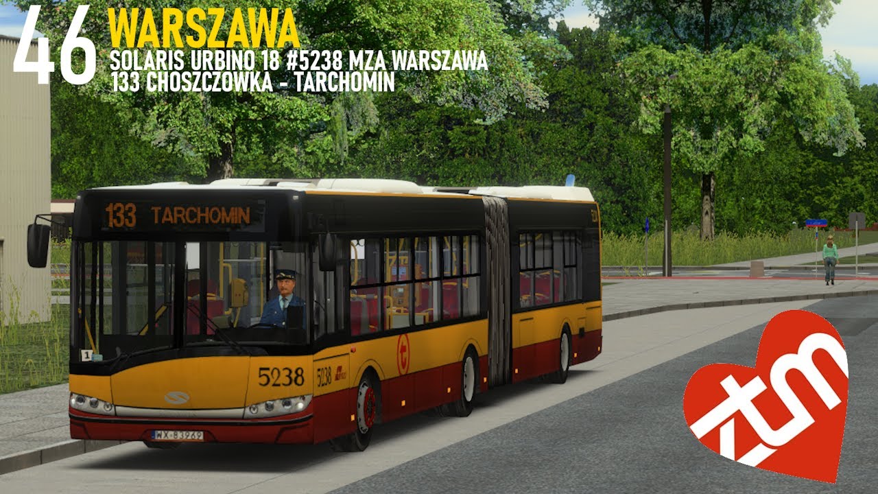 OMSI 2 | SOLARIS URBINO 18 #5238 | MZA WARSZAWA | 133 CHOSZCZOWKA - TARCHOMIN |