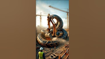 Found a python wrapped tightly around my excavator #youtubeshorts #shorts #animals