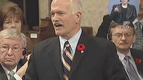 Jack Layton on GST and the NDP