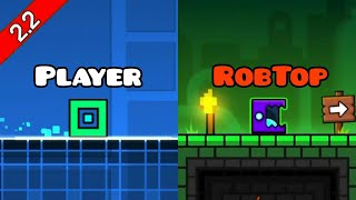 Robtop Vs Player | Geometry Dash 2.2 All Sneak Peek / Recreations