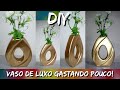 COMO FAZER VASO DE LUXO GASTANDO POUCO! #reciclagem #diy #dolixoaoluxo