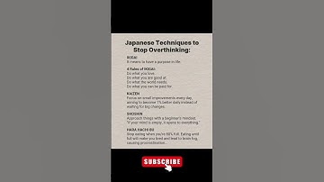 4 Japanese Techniques to Stop Overthinking Instantly 🧘‍♂️🧠