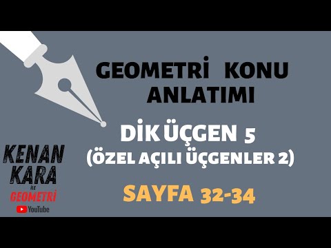 Dik Üçgen 5 (Özel Açılı Üçgenler 2) (Konu anlatımı)