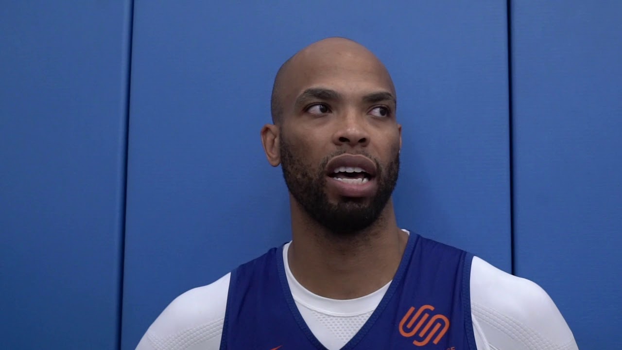 new york knicks owner Taj Gibson Speaks at Knicks Practice, 10/10/19