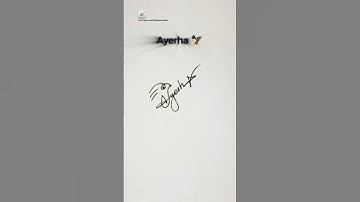 Eagle 🦅 Signature | Signature Design | Signature Ideas | Ayerha Signature Style #signature #shorts