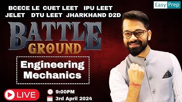 Episode -14 | Engineering Mechanics | BCECE LE 2024 | Previous Year Question Series #bcecele #jelet