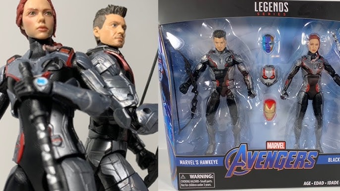 Marvel Legends Avengers Endgame Quantum Suit Marvel's Hawkeye and Black  Widow 2-Pack