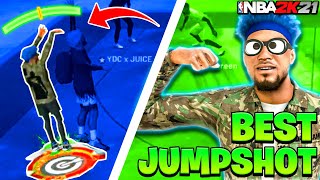 USING the BEST JUMPSHOT to CARRY BADGEPLUG & SIXGOD2K in NBA 2K21 99.9% STRAIGHT GREENS in 2K21