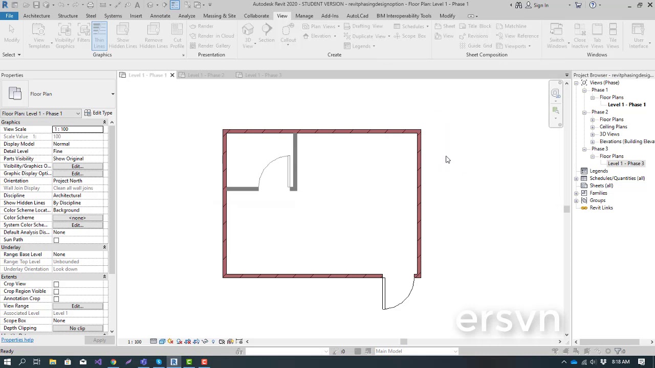 Phasing và Design Option #Revit | Bài 8: Phasing trong bảng Schedule ...
