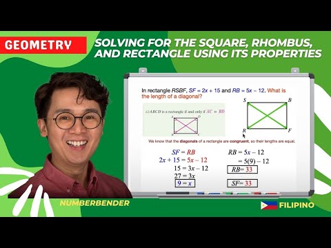Video: Paano mo mapapatunayang ang paralelogram ay isang rhombus?