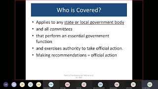 Basics of the Sunshine Act - 3/8/2023