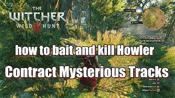 The Witcher 3 Wild Hunt - Mysterious Tracks how to bait and kill Howler