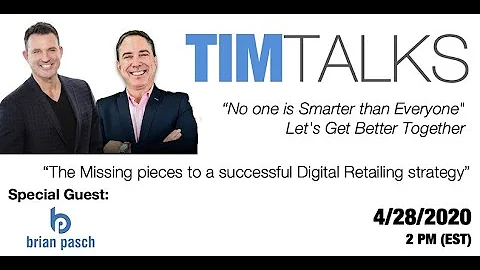TIMTALKS: Brian Pasch -April 28 2020
