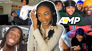 AMP FUNNY MOMENTS REACTION !!