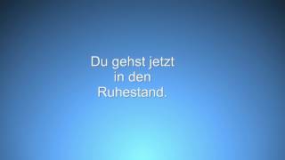 Auf Wiedersehen (Lied zum Ruhestand)