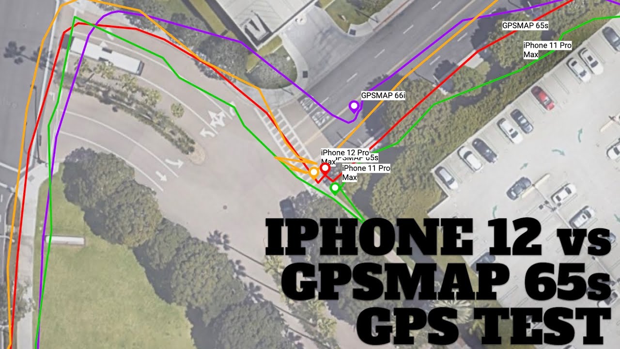 iPhone 12 GPS Test Garmin 65s (and - YouTube