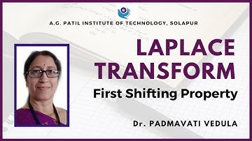First shifting property | Laplace transforms | Dr. Padmavathi Vedula