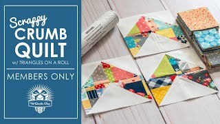 Make this Crumb Quilt 👍 Scrappy Squares + Triangles = Scrap Quilt Love! ♥ Fat Quarter Shop