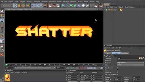 Cinema 4D | Shatter Text Tutorial