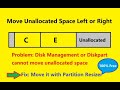 Move Unallocated Space Left or Right to Extend C or Any