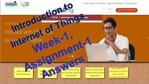 #NPTEL : Introduction to Internet of Things : #Week-1 : #Assignment-1 : #Answers