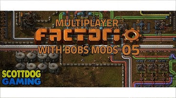 Modded Factorio - Bobs Mods - Multiplayer Part 5 - Feat Player2SMG & JKU390 - LiveStream Footage