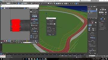 Unwrapping UVW on a track or a road using a spline