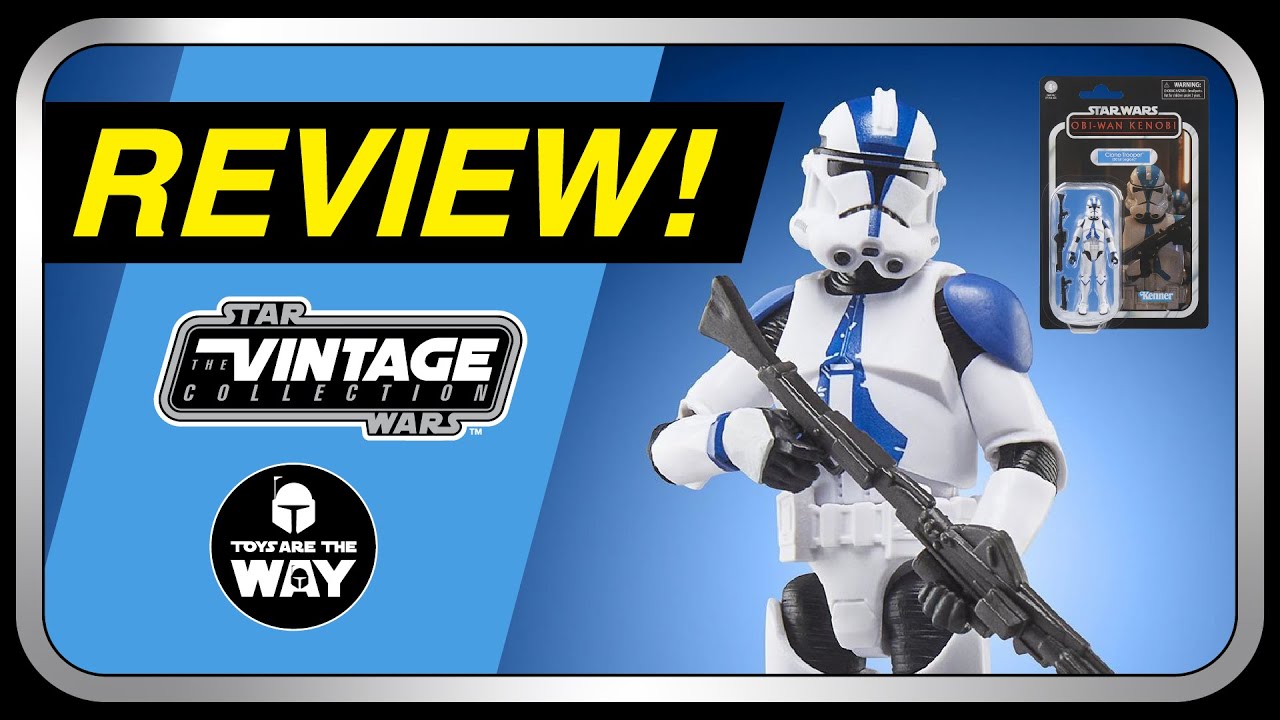 Star Wars The Vintage Collection – Soldat Clone 501e Légion – Figurine 9,5 Cm – Accessoires Blasters – Hasbro