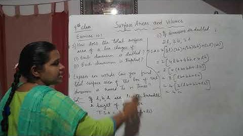 9th Maths  surface areas and volumes exercise 10.1 problem-5