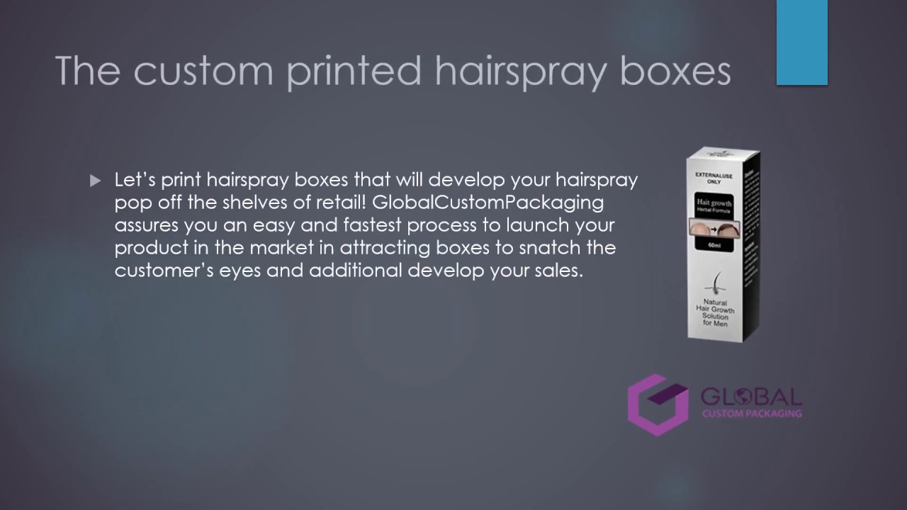 Custom Hair Spray Boxes