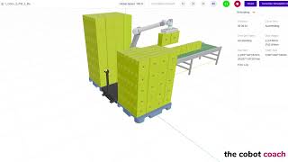 Watch a Cobot Palletise at 10x Speed! 💪 | Automated Palletising Simulation