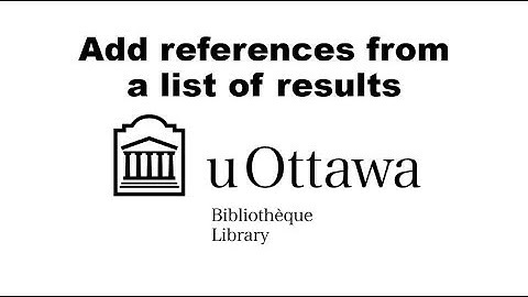 Add references from a list of results [Zotero]