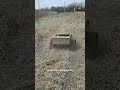 Remote operated wheel slasher mower China manufacturer, factory direct sales wireless grass crusher