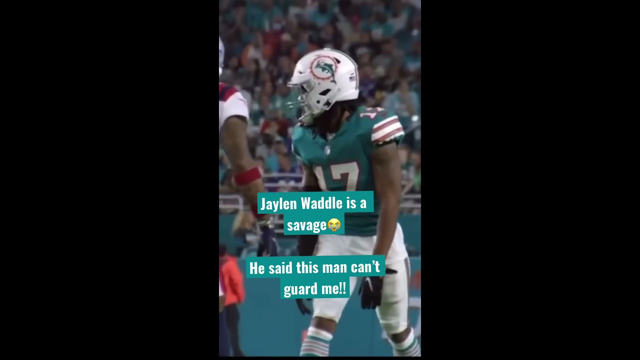 Jaylen Waddle Whistles At Tua To Let Him Know He S Got A Mismatch 