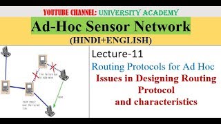 ASN L11: Issues in Designing Routing Protocol and characteristics