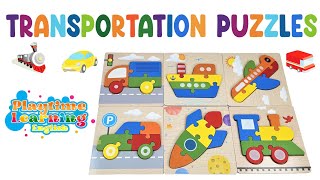 Toddler Learning Puzzles | Learn Transportation for Kids #toddlerpuzzles