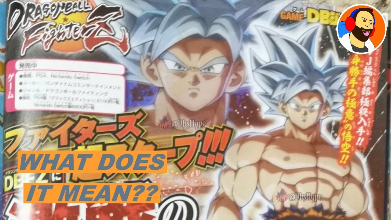 Vjump scan ultra instinct goku. Lets talk about this! Dragon ball fighterz vjump.