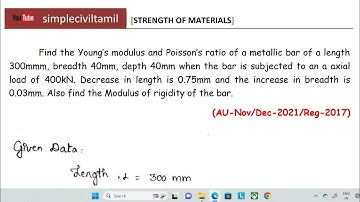 Elastic constants problem 1