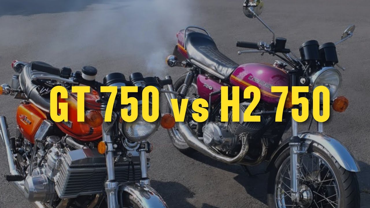 Kawasaki H2 750 против Suzuki GT 750 | Битва самых мощных двухтактных мотоциклов