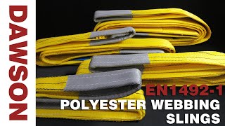 DAWSON EN 1492-1 Certified Polyester Flat Webbing Sling | CE Approved Heavy Duty Lifting Gear