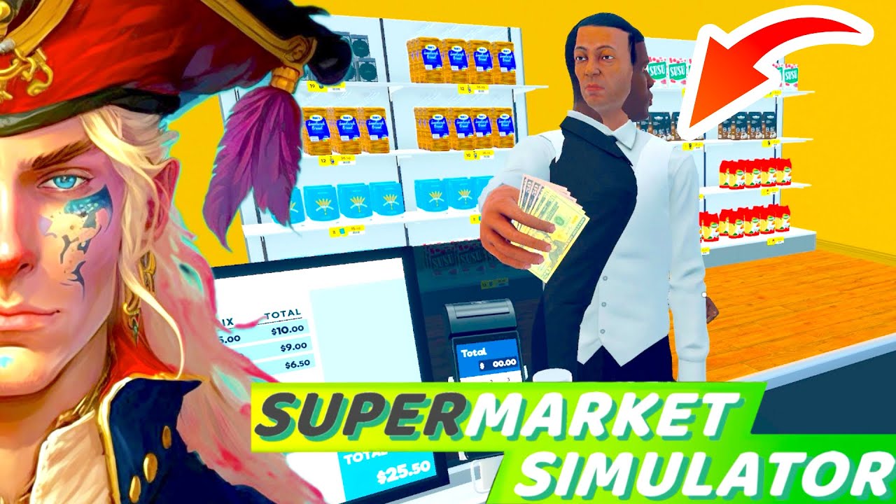 LE MAGASIN ROUVRE SES PORTES ! (Supermarket Simulator) Scary Captain