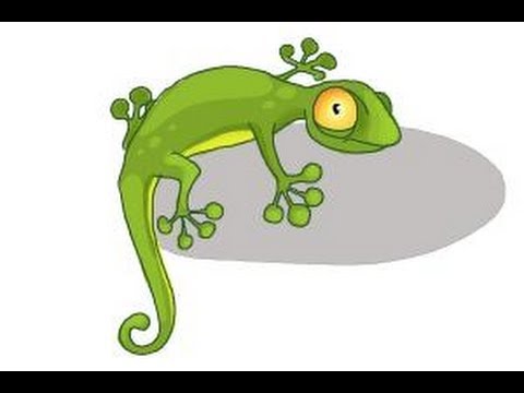 How to draw a cartoon Lizard - YouTube