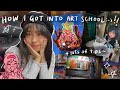 🖼 my ACCEPTED art school portfolio + juicy tips!!