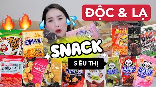 [Review] 1001 loại SNACK, bimbim, đồ ăn vặt ở SIÊU THỊ ĐỘC LẠ!