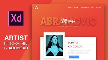 Artist UI Design Adobe XD - Speed Art Tutorial