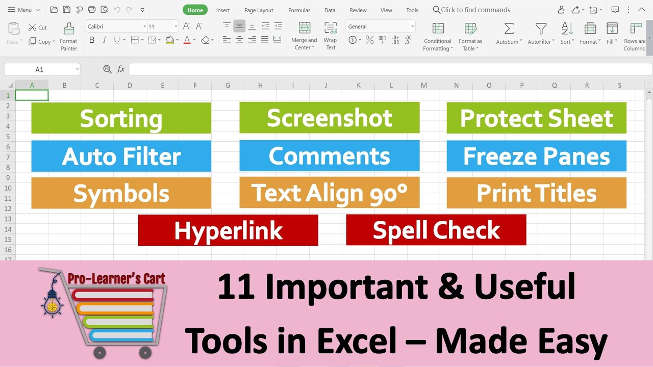 11 Important & Useful Tools in Excel Made Easy YouTube