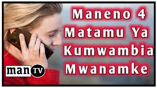 Maneno 4 Matamu Sana Ya Kumwambia Mpenzi | Mwanamke | MKe Wako